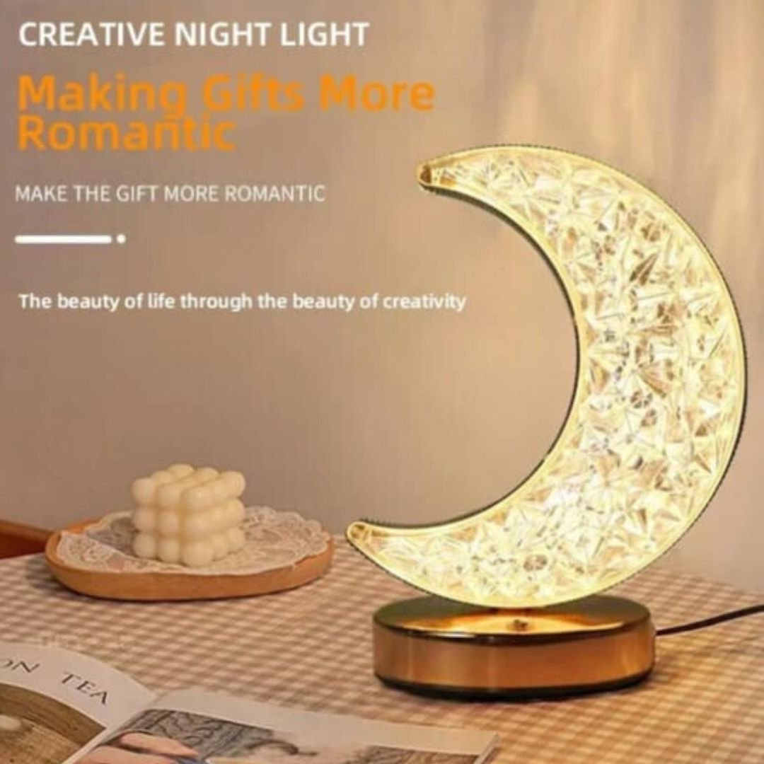 Half moon color changing lamp