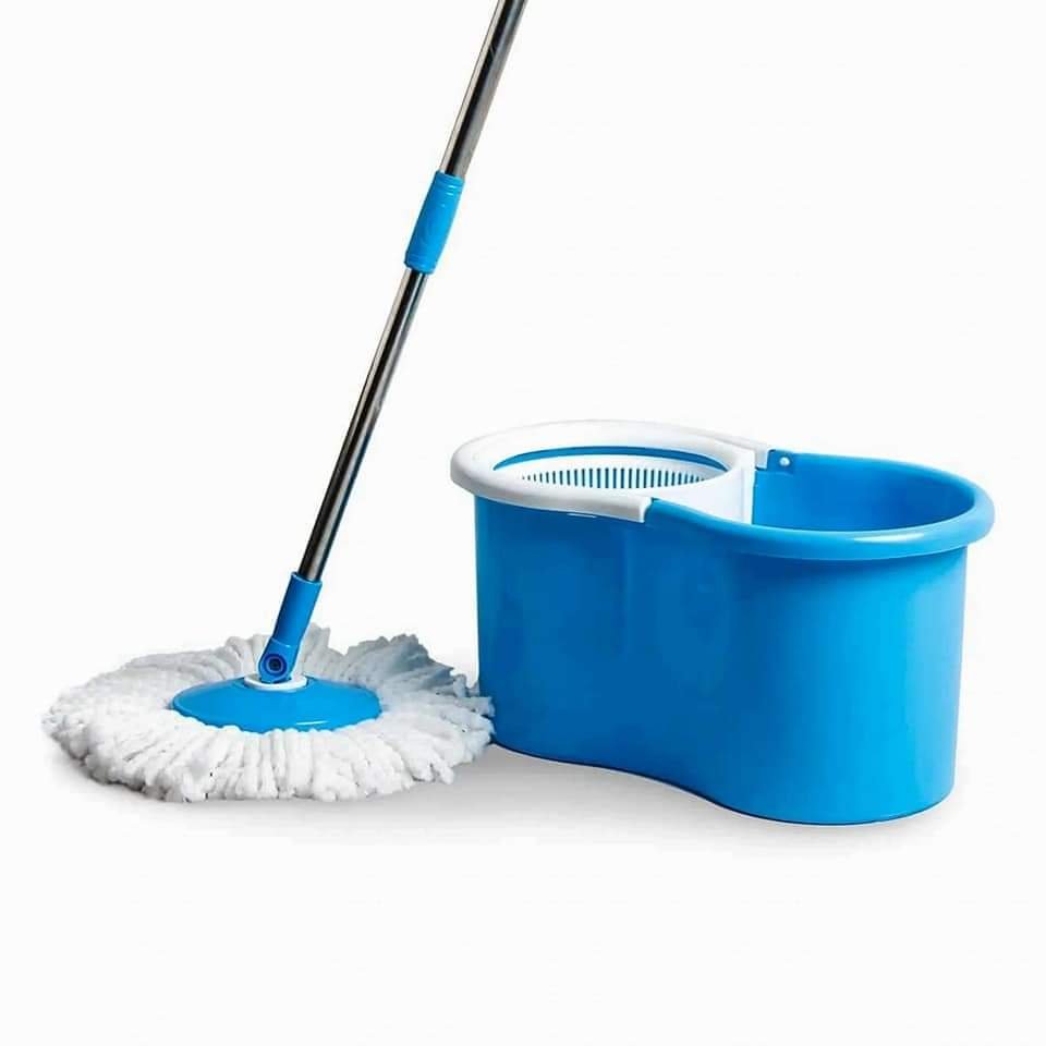 360-Degree Spin Mop with Easy Bucket Spinner.